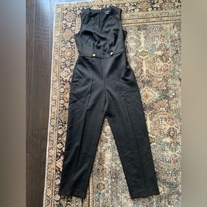 Club Monaco Black Polka Dot Jumpsuit Size 2